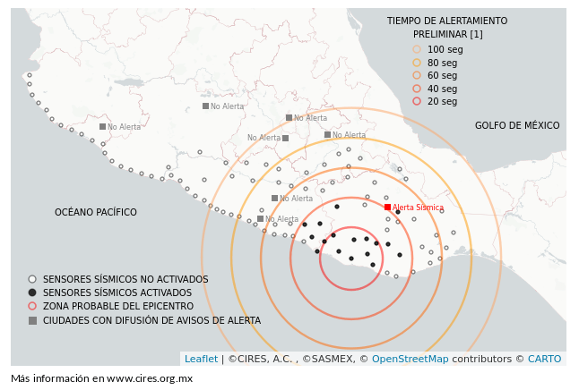 Sismo en Oaxaca con magnitud de 5.3